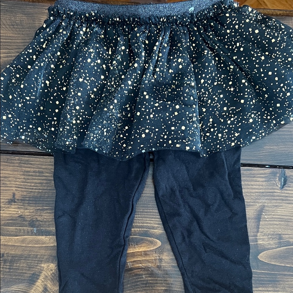 Garanimals Black and Gold Speckled Skort